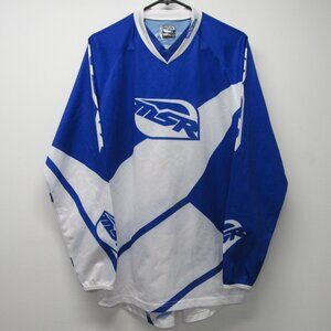 MSR Max Air Motocross Jersey Shirt Mens M Blue White Dirt Bike MX Gear Taiwan